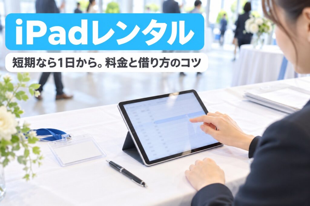 iPadレンタルの短期利用｜1日〜2週間の料金と借り方のコツ