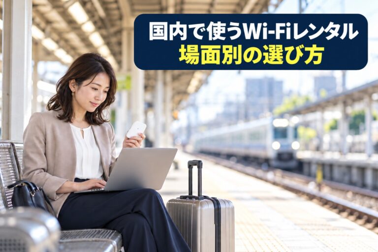 Wi-Fiレンタルを国内で使うなら？場面別の選び方ガイド