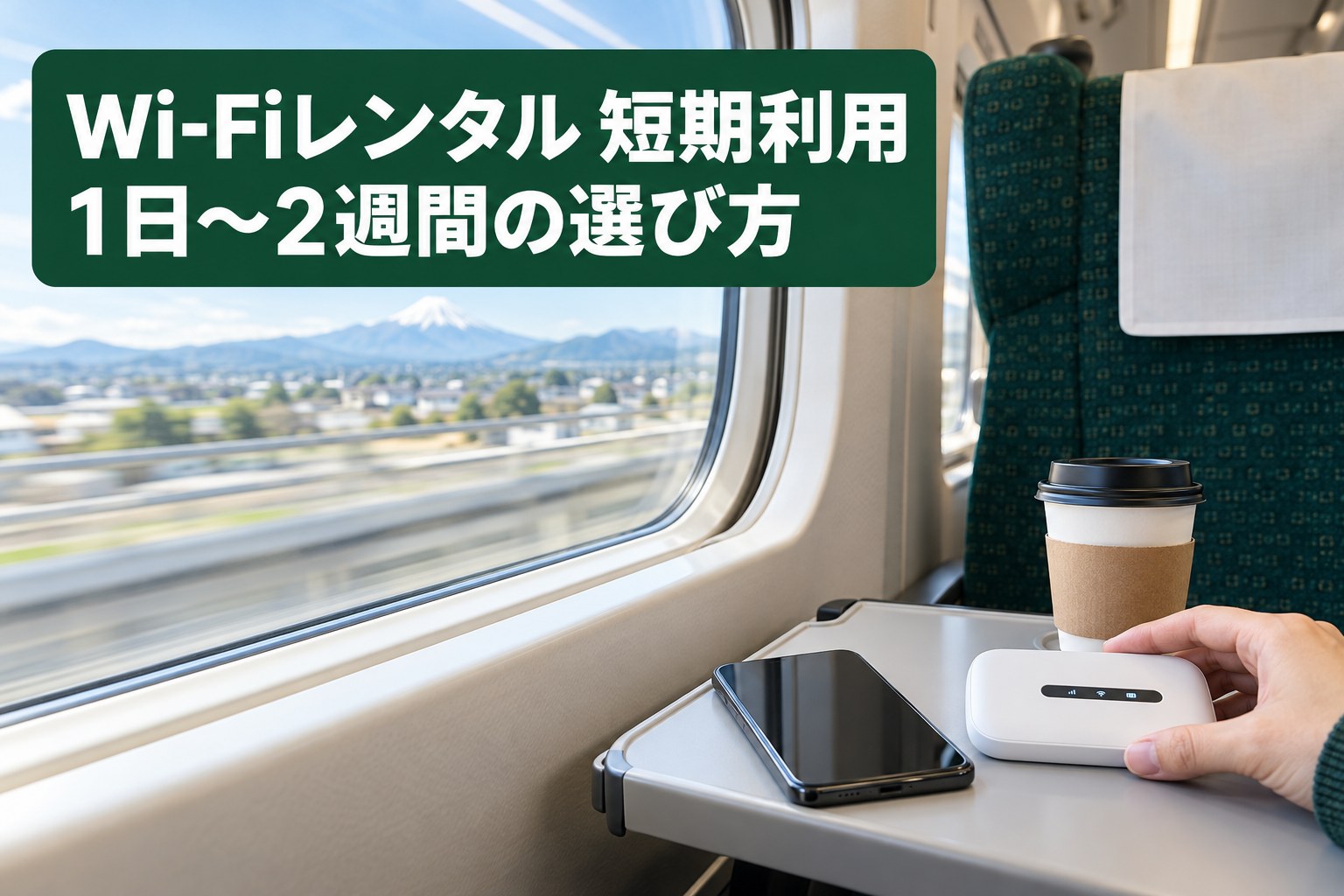 Wi-Fiレンタルの短期利用｜1日〜2週間の料金と選び方